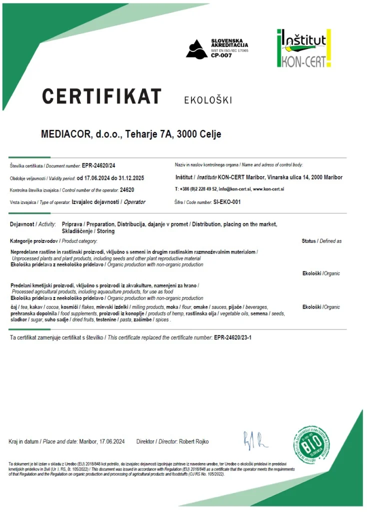Mediacor certifikat